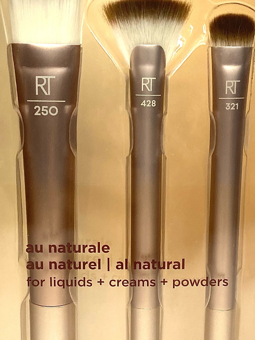 Real Techniques 9-Piece Glow Kit - Silver Handles with White-Tip Bristles - Picture 3 of 3